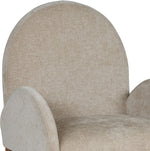 Waldorf - Chenille Dining Arm Chair With Brown Legs