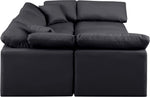 Indulge - Faux Leather 6 Piece Modular Sectional