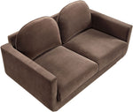 Diviento - Velvet Performance Fabric Upholstered Loveseat
