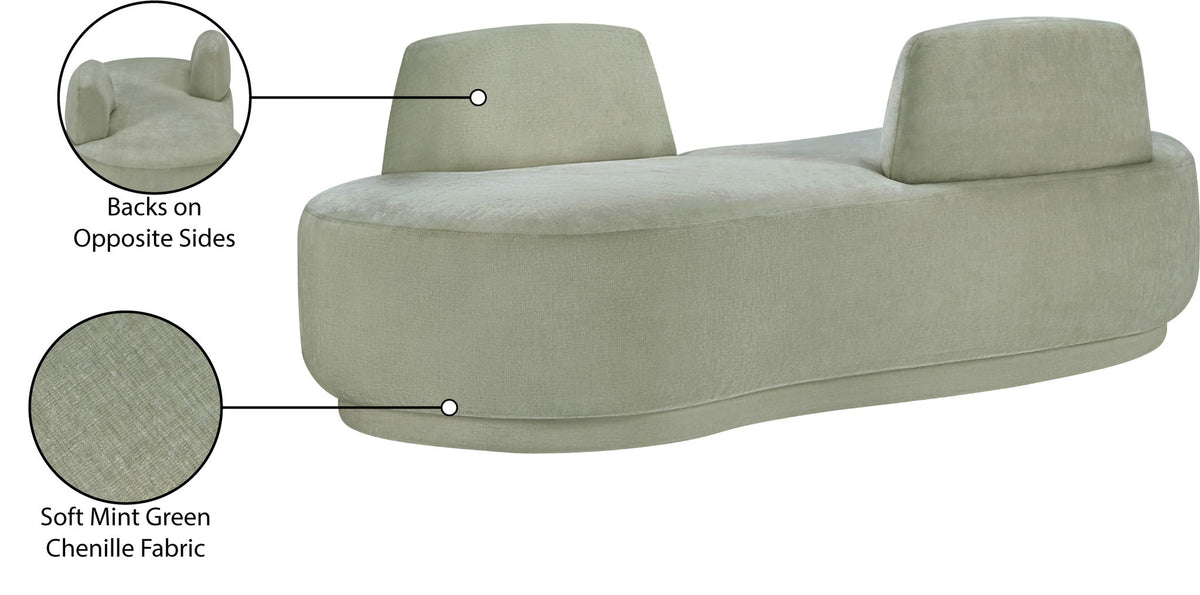 Argyle - Chenille Fabric Chaise / Loveseat