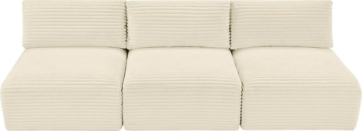 Shaggy - 3 Seat Modular Armless Sofa