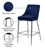 Karina - Stool with Chrome Legs (Set of 2)