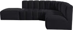 Arc - Velvet 5 Piece Corner Modular Sofa