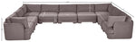Hammond - Velvet Performance Fabric Upholstered 9 Piece Sectional