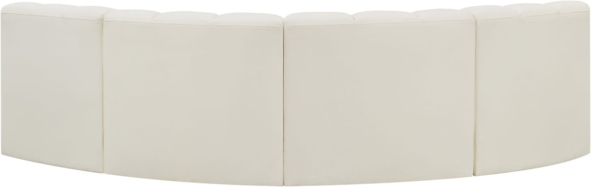 Arc - Faux Leather 4 Piece Corner Modular Sofa