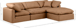 Indulge - Faux Leather 4 Piece Modular Sectional With Chaise