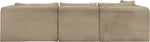 Shaggy - Fabric 3 Piece Modular Sectional