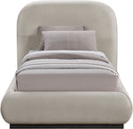 Vaughn - Chenille Bed With Black Base