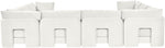 Hammond - Velvet Performance Fabric Upholstered 8 Piece U-Shaped Sectional