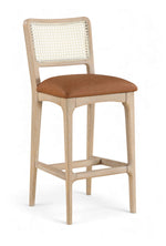 Atrium - Upholstered Bar Stool (Set of 2) - Brushed Natural Frame