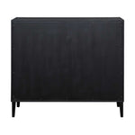 Andrei - Teak Root 2 Door Cabinet - Black / Woodtone