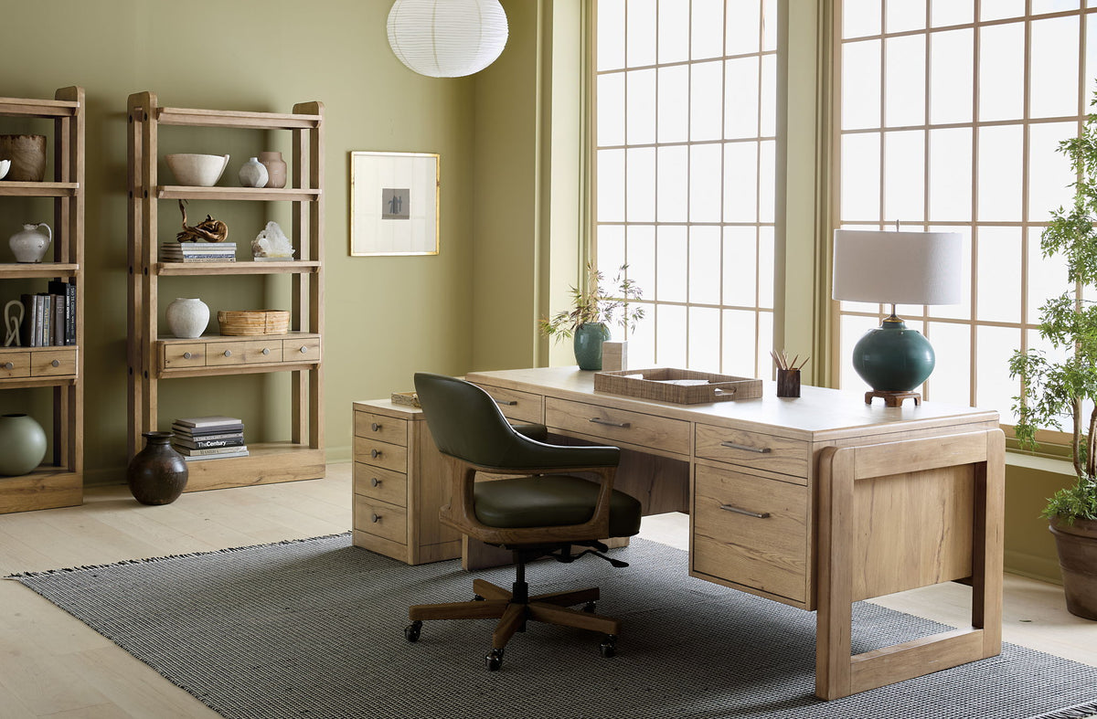 Home Office - Executive Desk - Light Brown