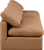 Indulge - Faux Leather 3 Seat Modular Armless Sofa