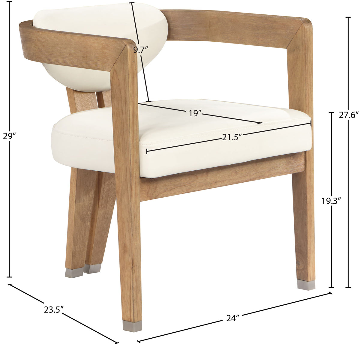 Carlyle - Dining Chair With Natural Frame