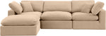 Comfy - 4 Piece Velvet Modular Sectional With Chaise