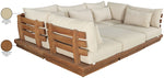 Mirella - 6 Piece Water Resistant Fabric Upholstered Outdoor Patio Modular Sectional