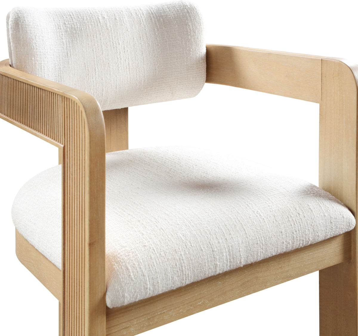 Sacha - Linen Dining Chair With Natural Base (Set of 2)