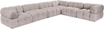 Orin - L-Shaped Velvet 6 Piece Modular Sectional