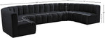 Arc - Velvet Modular U-Shaped Sectional