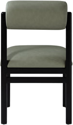Roundhill - Faux Leather Dining Chair (Set of 2) - Black Frame
