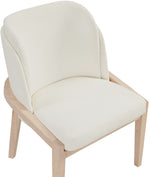 Navo - Faux Leather Upholstered Dining Chair - Natural Base