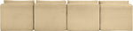 Shaggy - 4 Seat Modular Armless Sofa