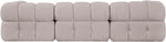 Orin - Velvet Performance Fabric Upholstered 3 Piece Modular Sofa