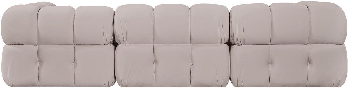 Orin - Velvet Performance Fabric Upholstered 3 Piece Modular Sofa