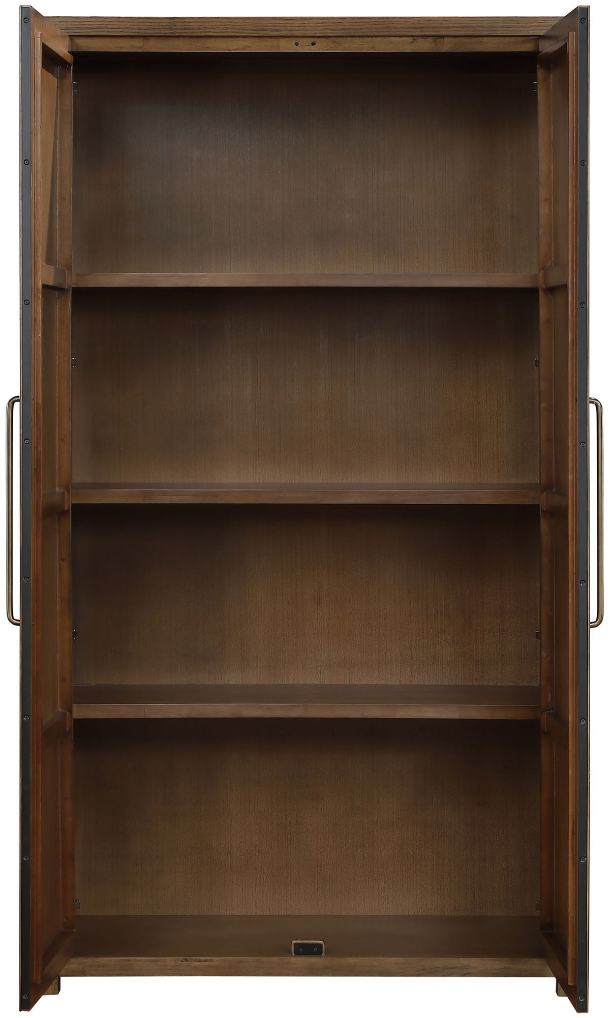 Vana - Solid Wood, Oak Veneer And Stainless Steel Storage Cabinet