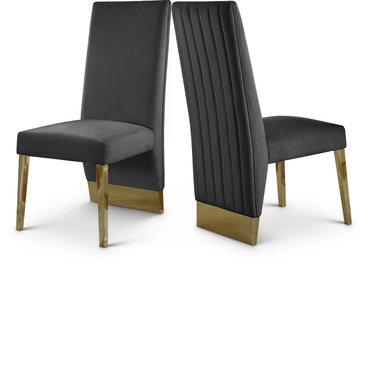 Porsha - Dining Chair with Gold Legs (Set of 2)