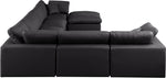 Comfy - 7 Piece Faux Leather Modular Sectional With Chaise