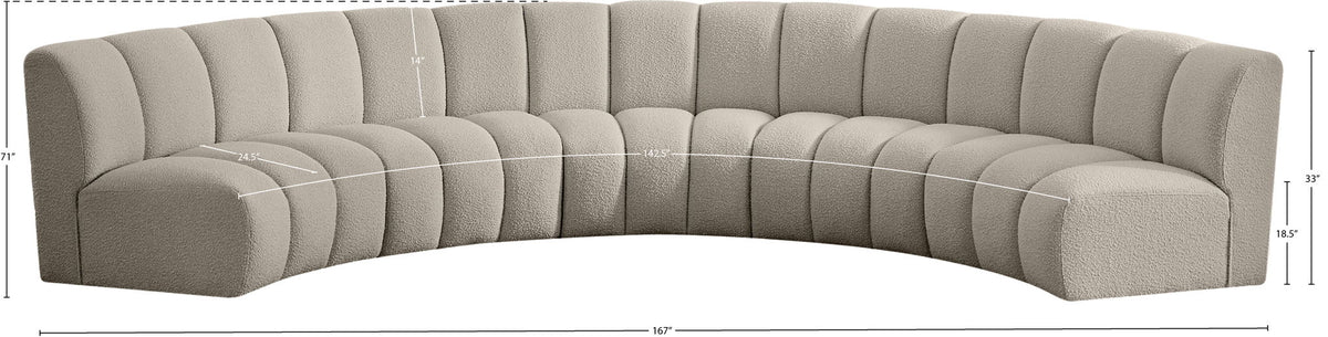 Infinity - 5 Piece Boucle Modular Sectional