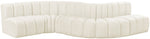 Arc - Velvet 6 Piece Curved Modular Sofa
