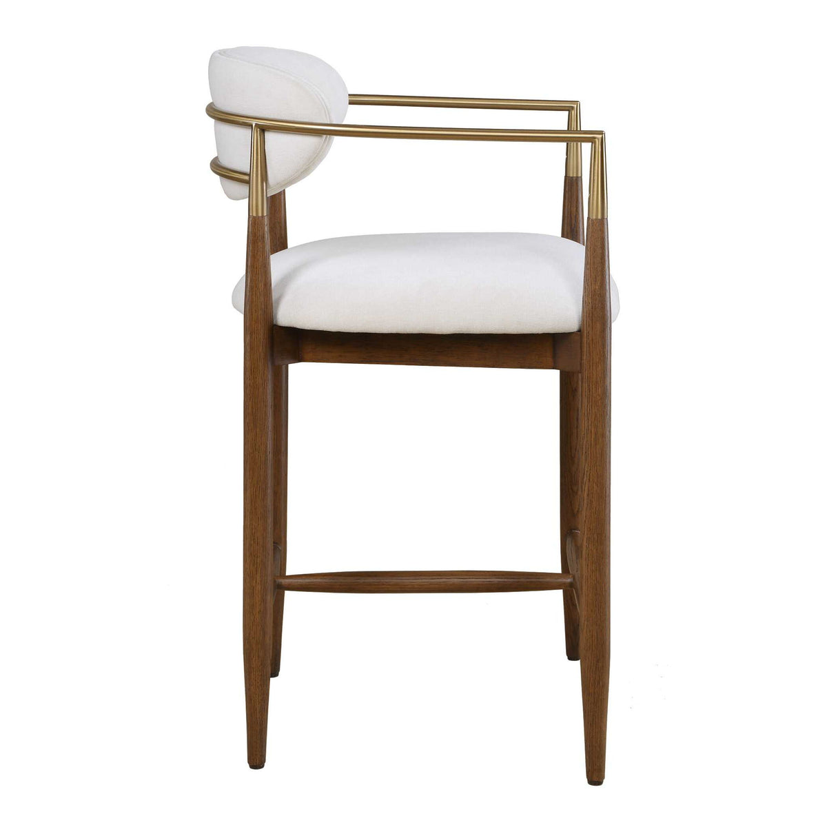Moxie - Counter Stool - Walnut / White