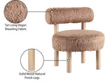 Ambre - Shearling Fabric Accent Chair