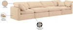 Indulge - Velvet 4 Seat Modular Sofa