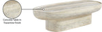 Tivoli - Indoor / Outdoor Coffee Table - Travertine Concrete