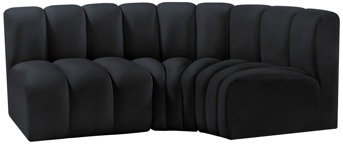 Arc - Velvet 3 Piece Sofa