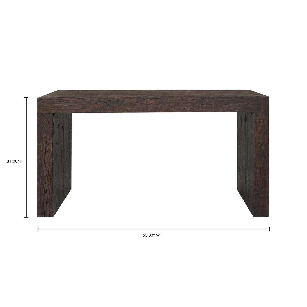 Evander - Console Table - Rustic Brown