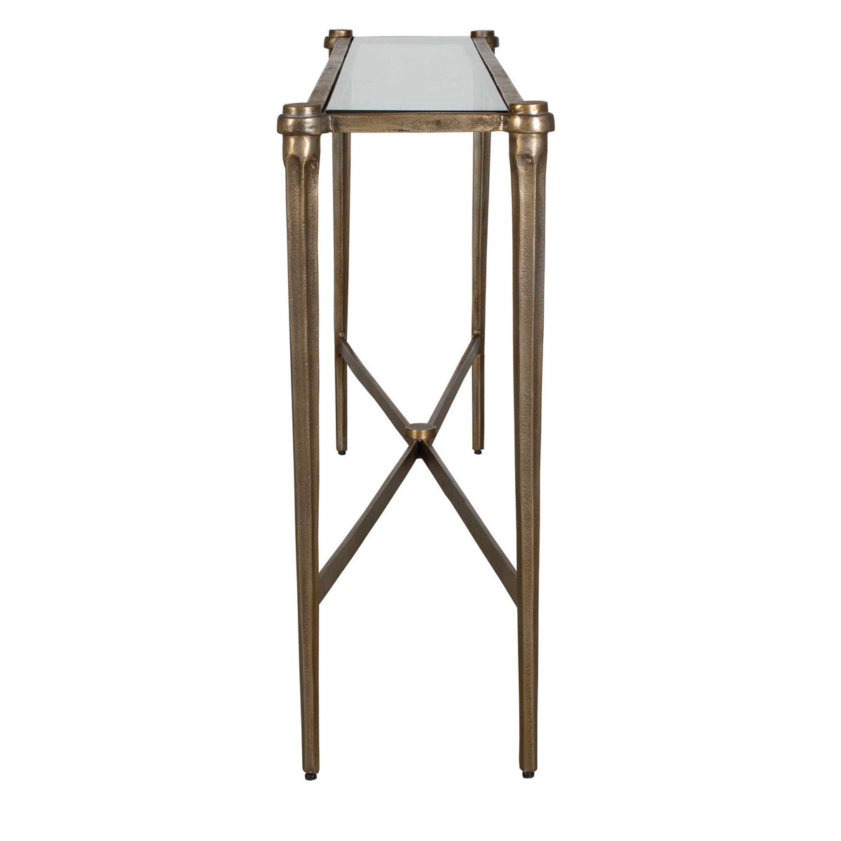 Amara - Console Table - Antique Brass
