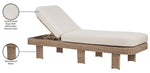 Sandbay - Olefin Water Resistant Fabric And Wicker Outdoor Patio Lounge Chair