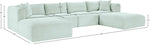 Shaggy - 6 Piece Modular Sectional With 2 Ottomans