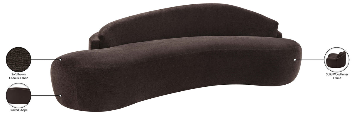 Caspian - Chenille Fabric Upholstered Sofa