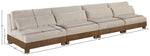 Turin - Chenille Fabric Upholstered Modular Sectional - Taupe
