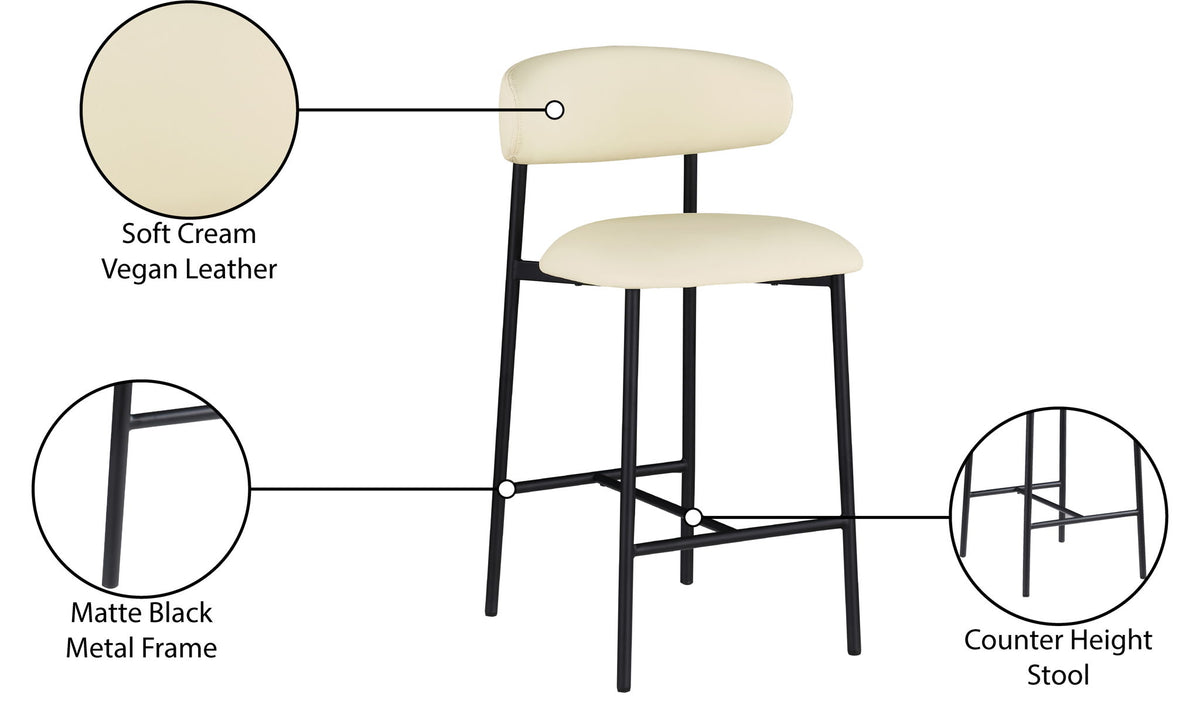 Lupita - Counter Stool (Set of 2) - Cream