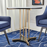 Resplendent - Bistro/Hall Table - Black / Brass / White