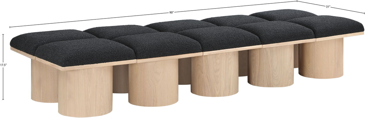 Pavilion - 10 Piece Modular Bench With Natural Base
