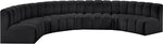 Arc - Faux Leather 7 Piece U-Shaped Modular Sofa