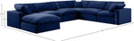 Comfy - 7 Piece Velvet Modular Sectional With Chaise