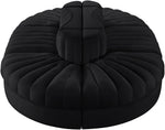 Rummi - Oval Velvet Performance Fabric Upholstered 6 Piece Modular Sectional